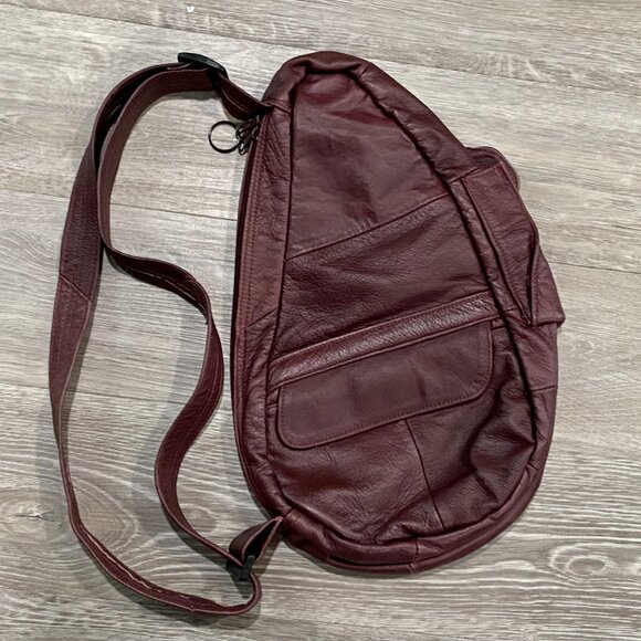 Share Wine Accent Leather Boho Western Soft Crossbody Y2K Travel Sling Shoulder - Picture 1 of 8